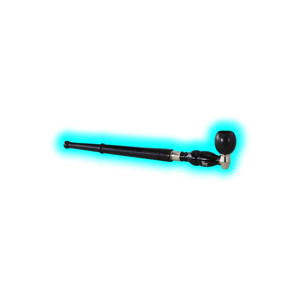 Metal Schraubpfeife + Filteradapter Black Leaf Black