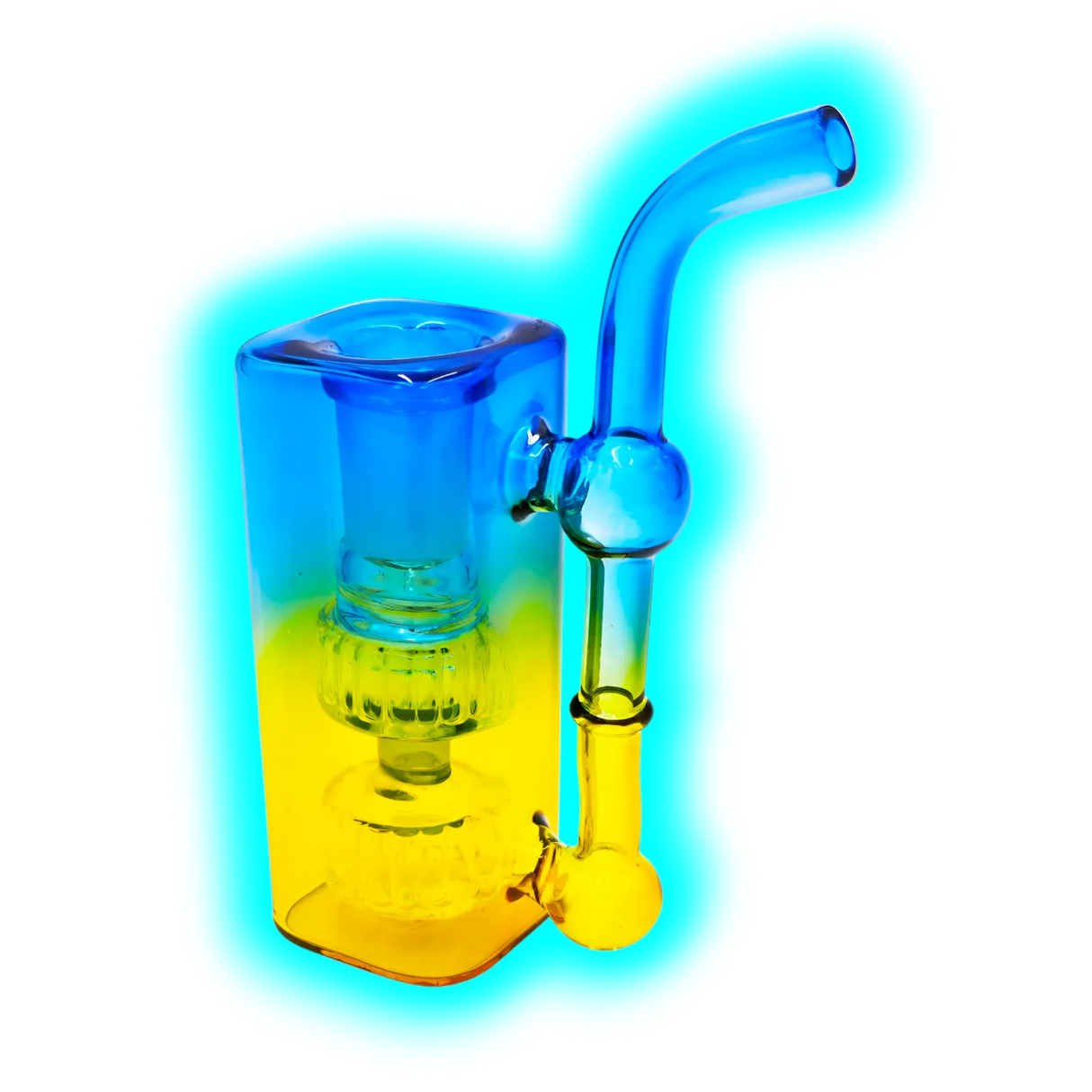 Mini Bubbler 11cm Blue Yellow