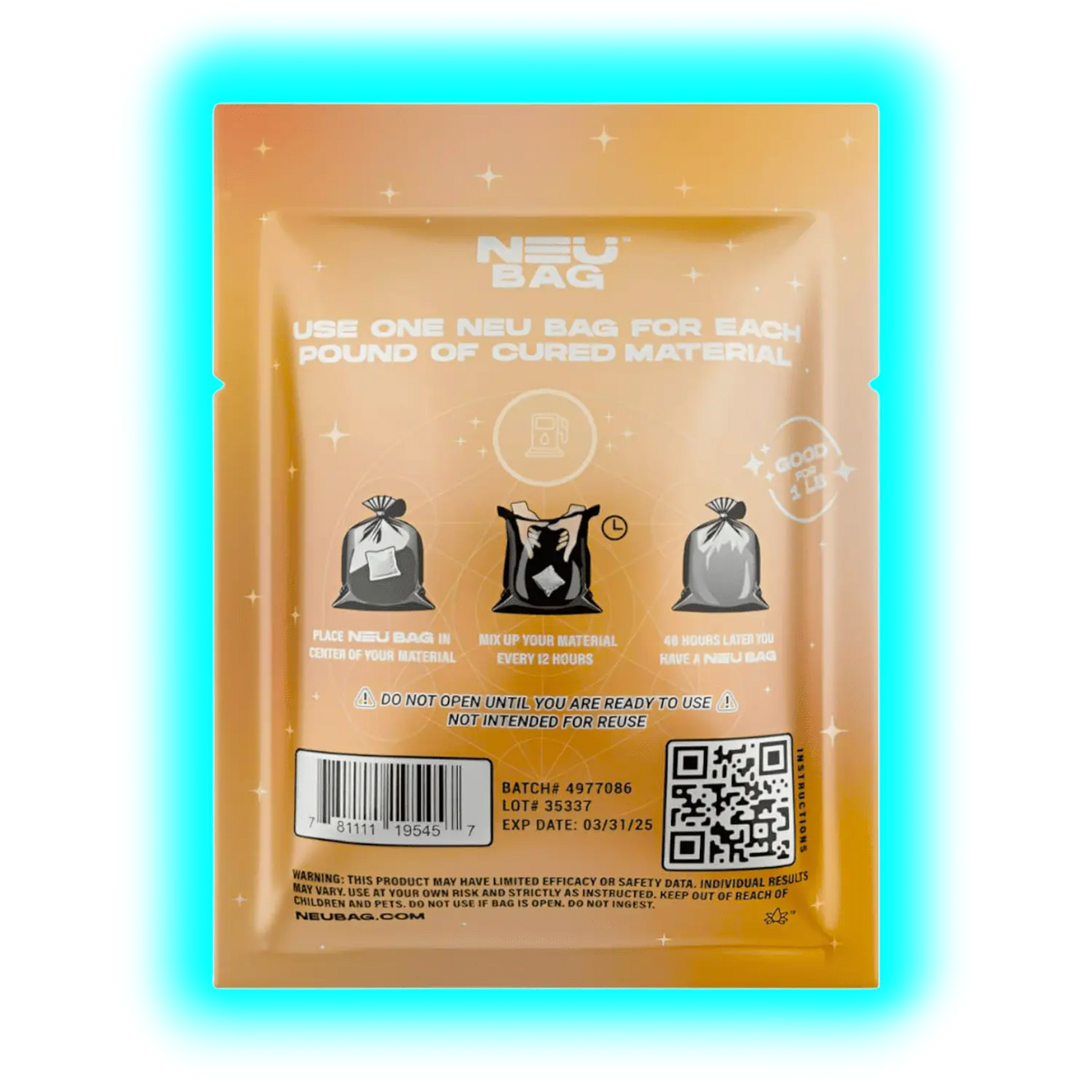 Neu Bag Gas Infusions Bag