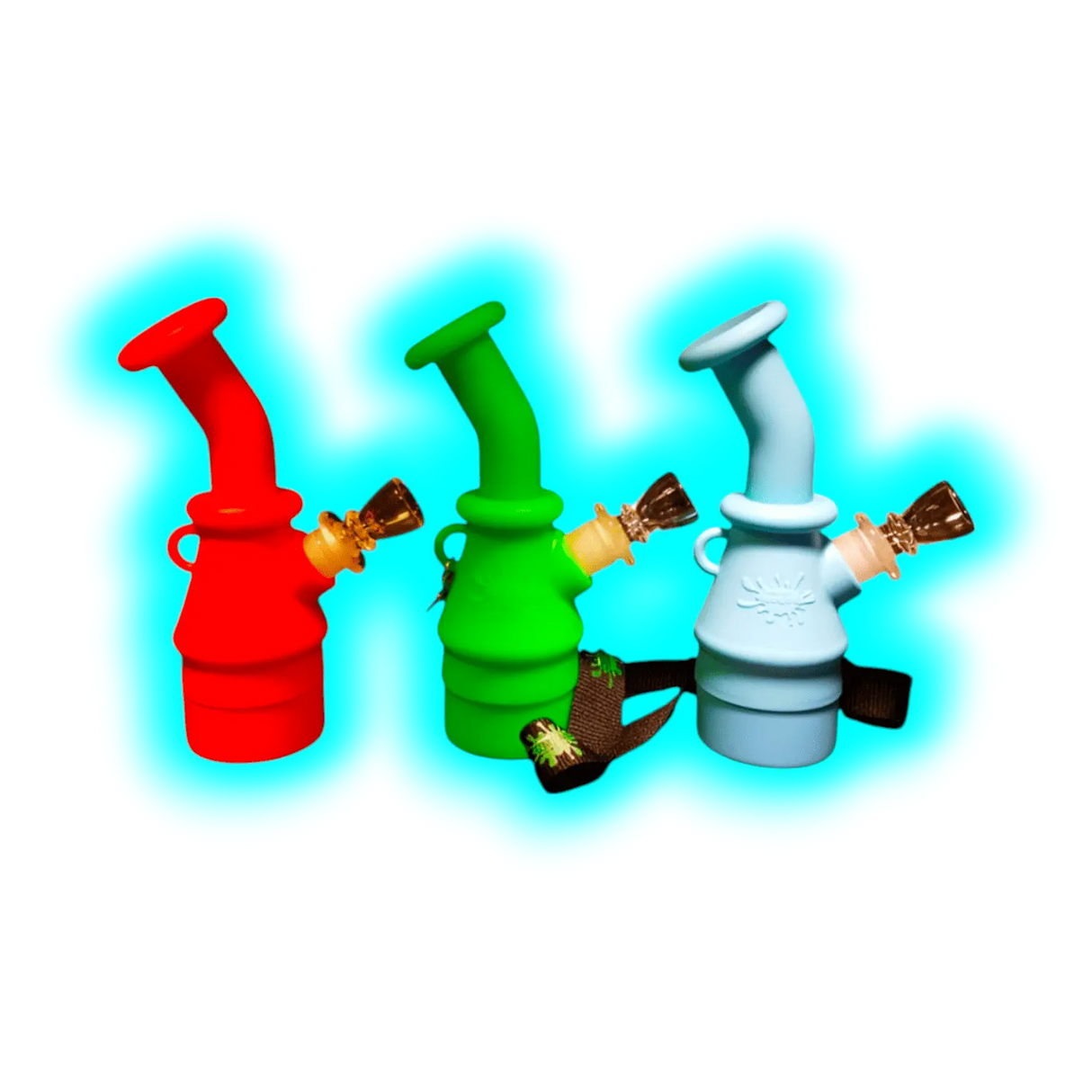 Nogoo Silikon Bong Glow in the Dark