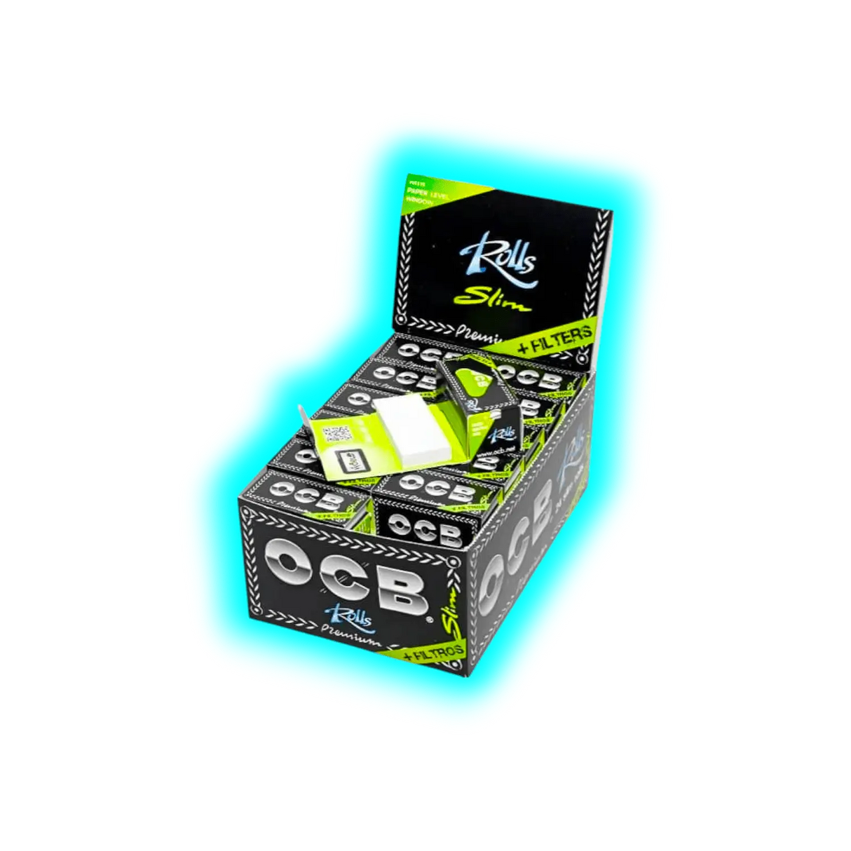 OCB black Slim Rolls mit Filter Box