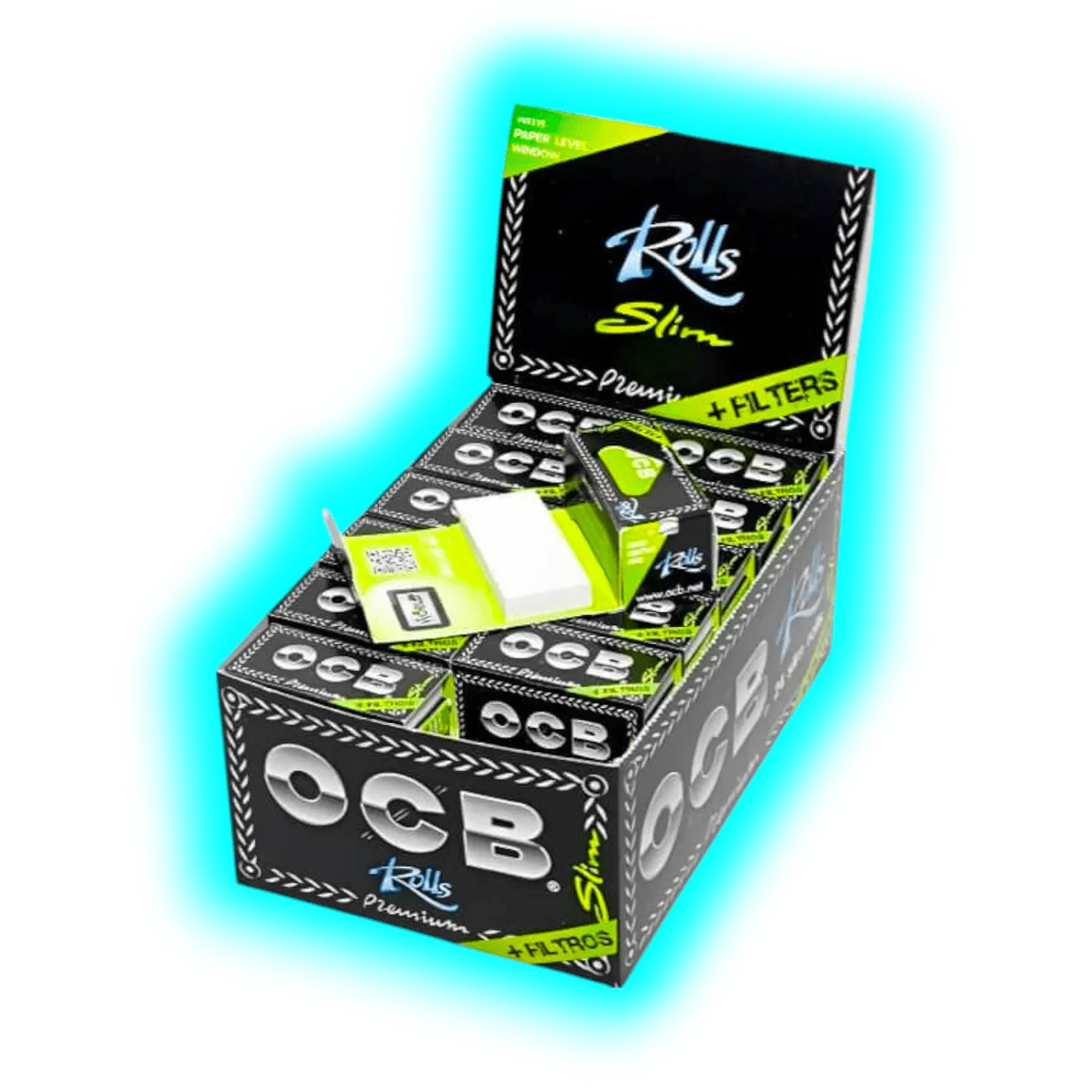 OCB black Slim Rolls mit Filter Box