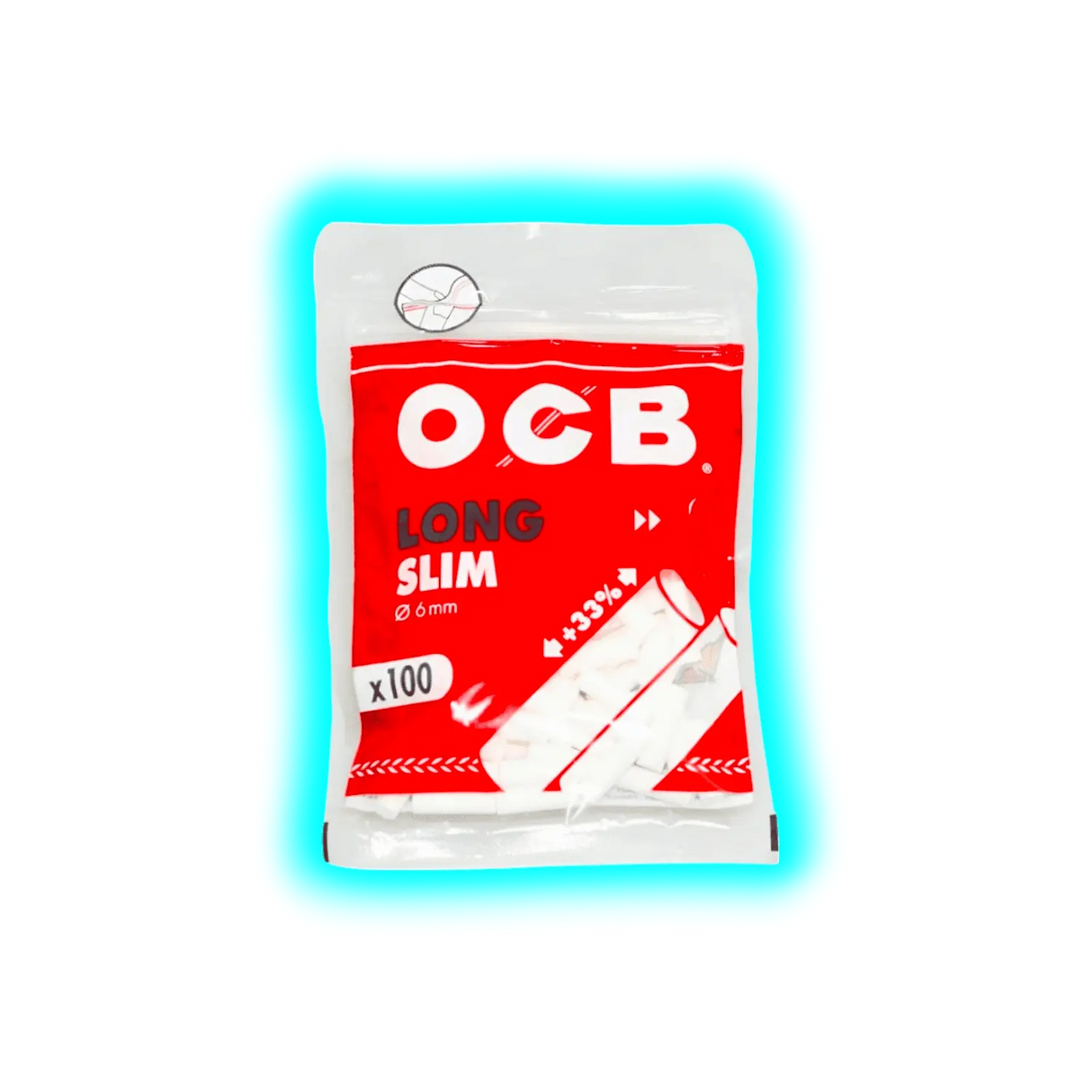 OCB Long Slim Filter 100Stk.