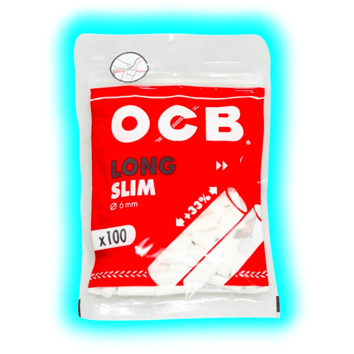 OCB Long Slim Filter 100Stk.