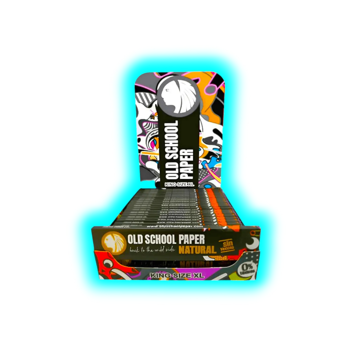 Old School Papers Natural King Size Xl Box 25pcs