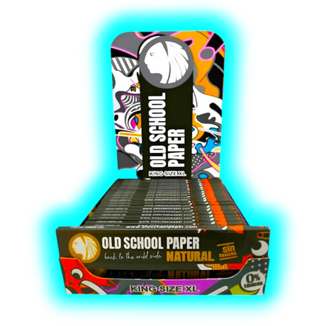 Old School Papers Natural King Size Xl Box 25pcs