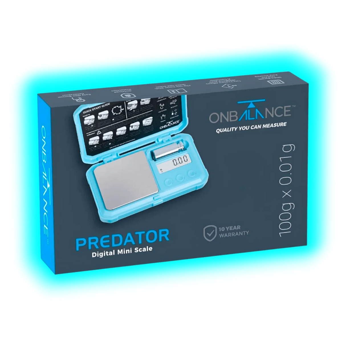 On Balance Predator Pocketscale 100 x 0.01g Blue
