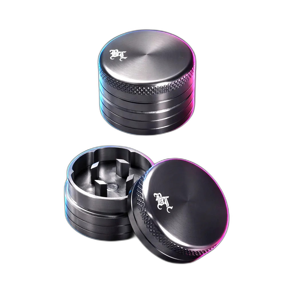 Black Leaf Mini Grinder 2-teilig Silber
