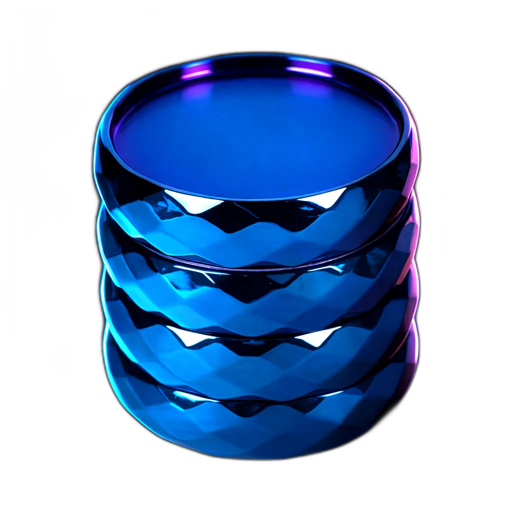 Grinder Crystal Blue Zinc 4er