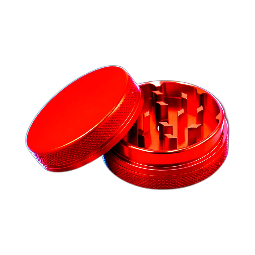 Silicone coated Grinder Red 2 Parts 50mm