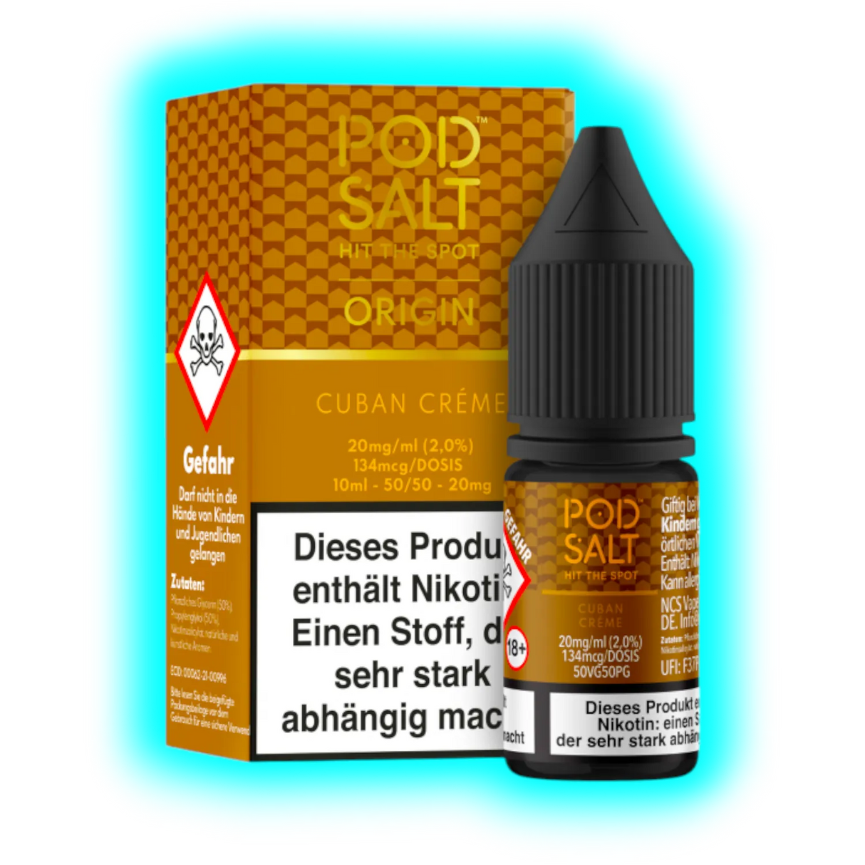 Pod Salt Nexus Origin Cuban Creme 10ml Nic Salt 20mg