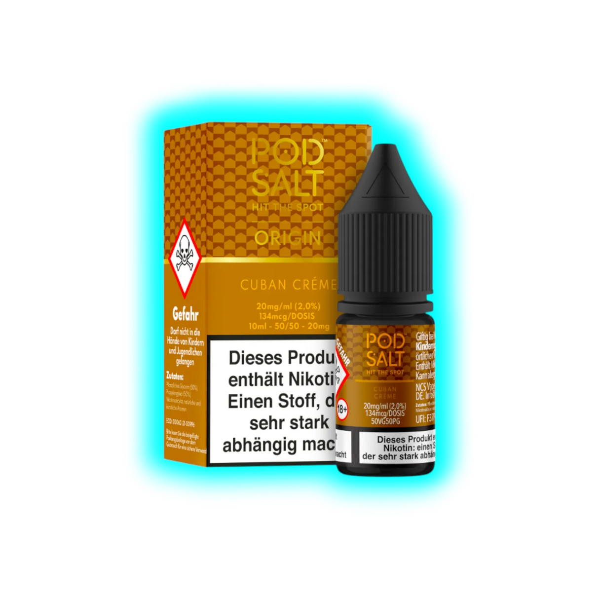 Pod Salt Nexus Origin Cuban Creme 10ml Nic Salt 20mg