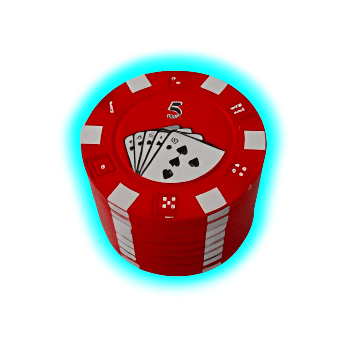 Pokergrinder aus Metall mit Sieb rot