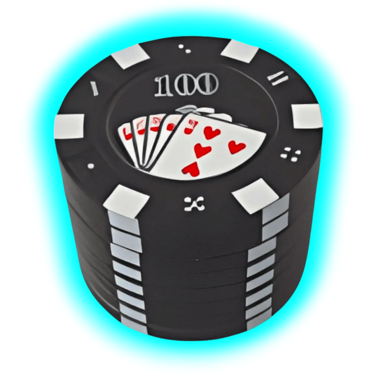 Pokergrinder aus Metall mit Sieb schwarz