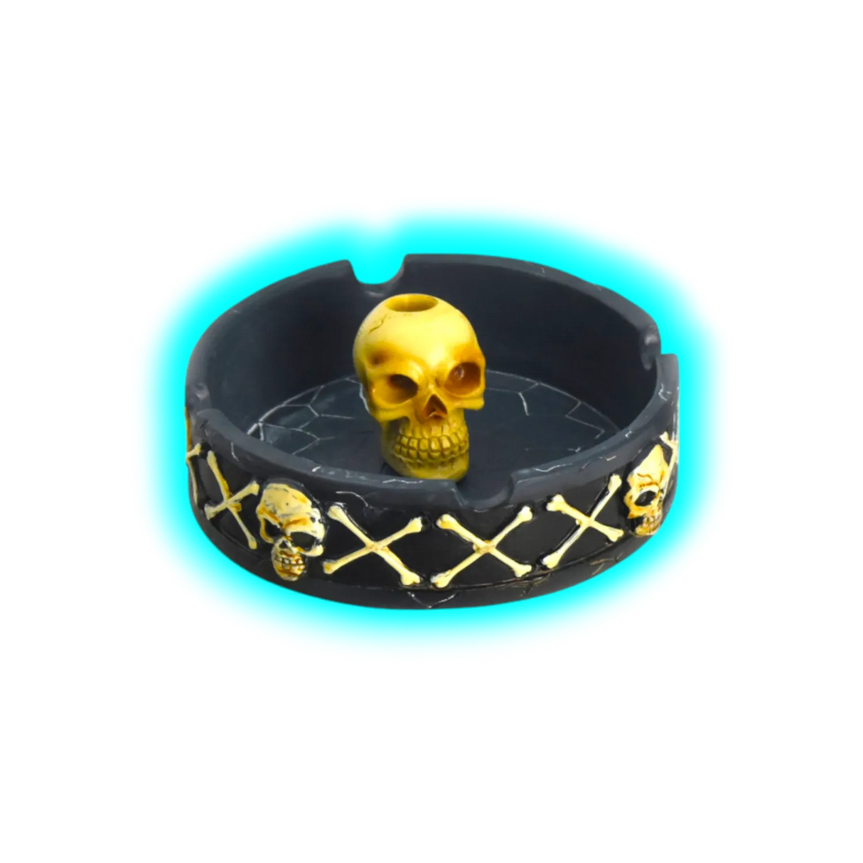 Polyresin Ashtray Skull