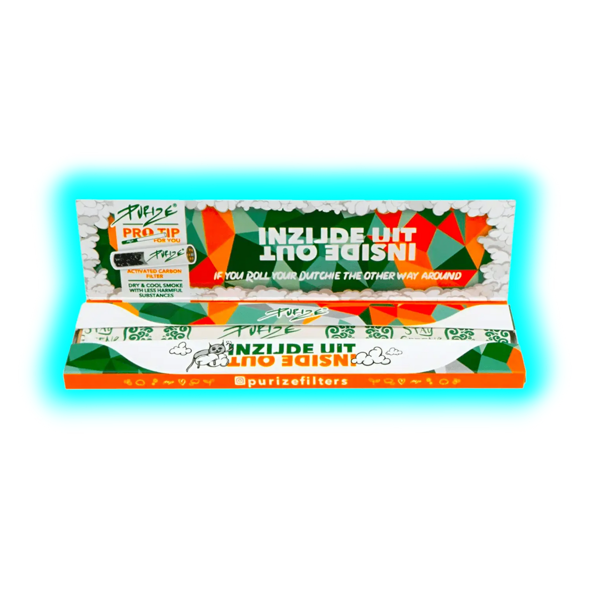 PURIZE Inside Out Papers King Size Slim Display 50pcs