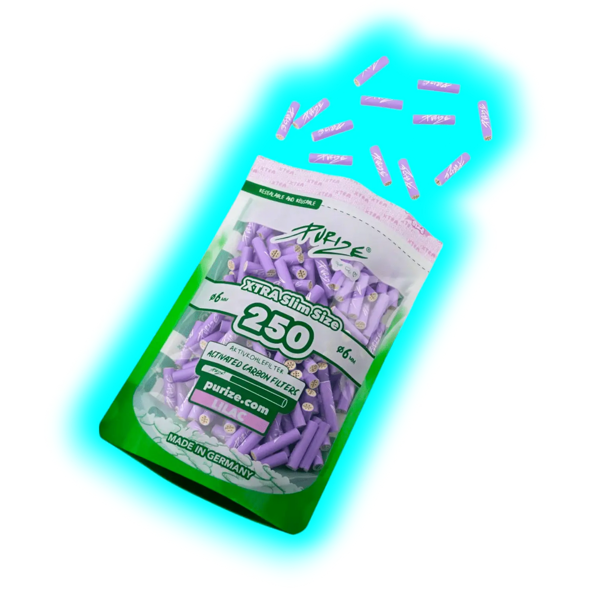 Purize Xtra-Slim 250er Pack Lilac