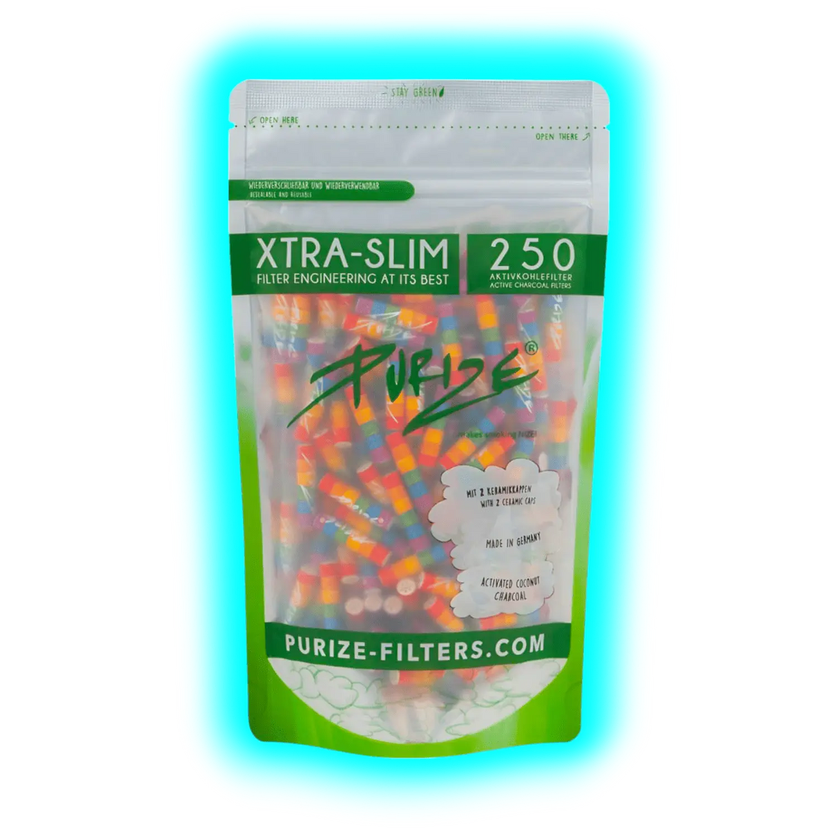 Purize Xtra-Slim 250er Pack Rainbow