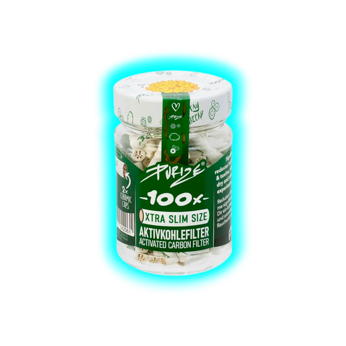 PURIZE Xtra-Slim ø 5,9mm 100er Glas White
