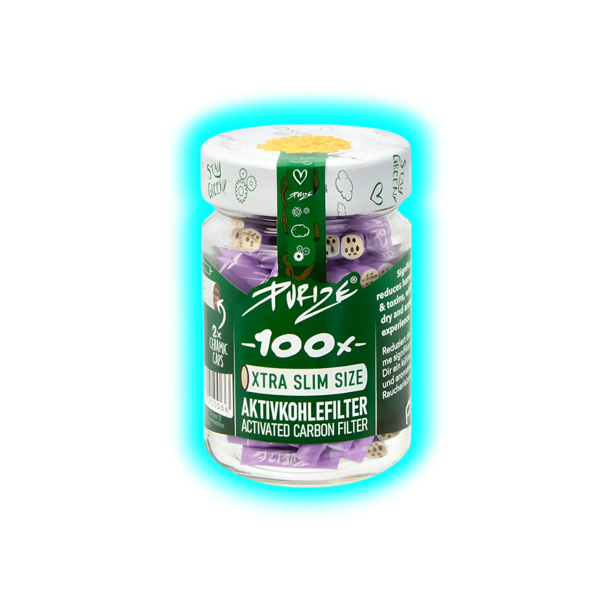 Purize Xtra Slim 6mm 100pcs Lilac