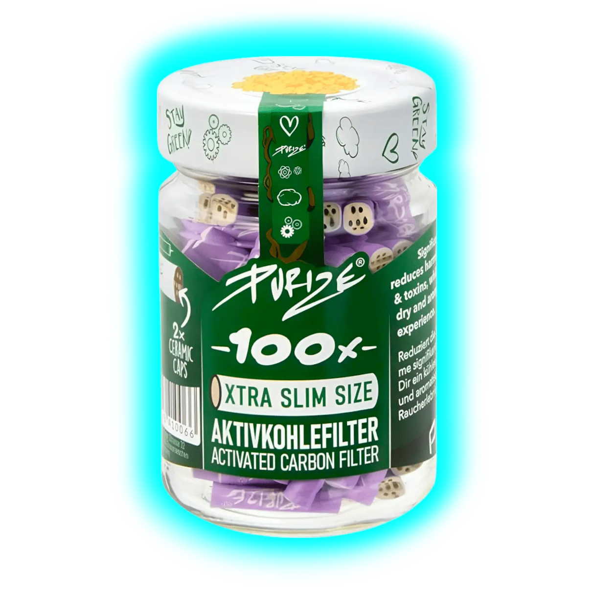 Purize Xtra Slim 6mm 100pcs Lilac