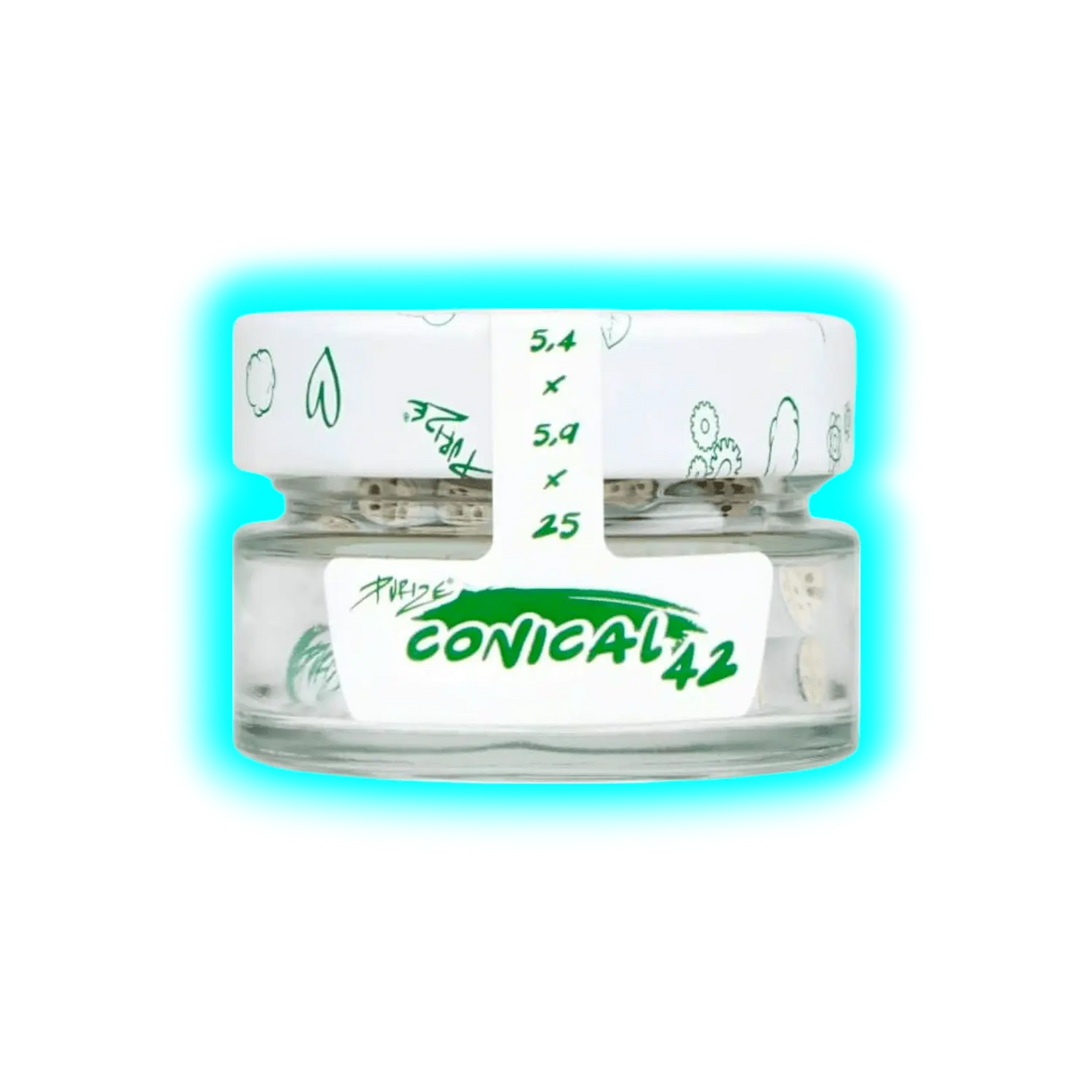 PURIZE® Xtra-Slim Glas 42er Conical