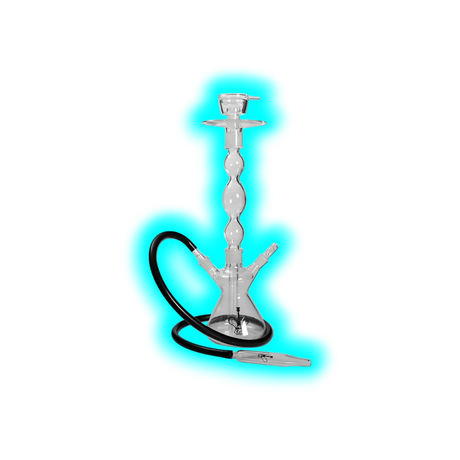 RA Shisha Borosilikatglas mit schwarzem Schlauch