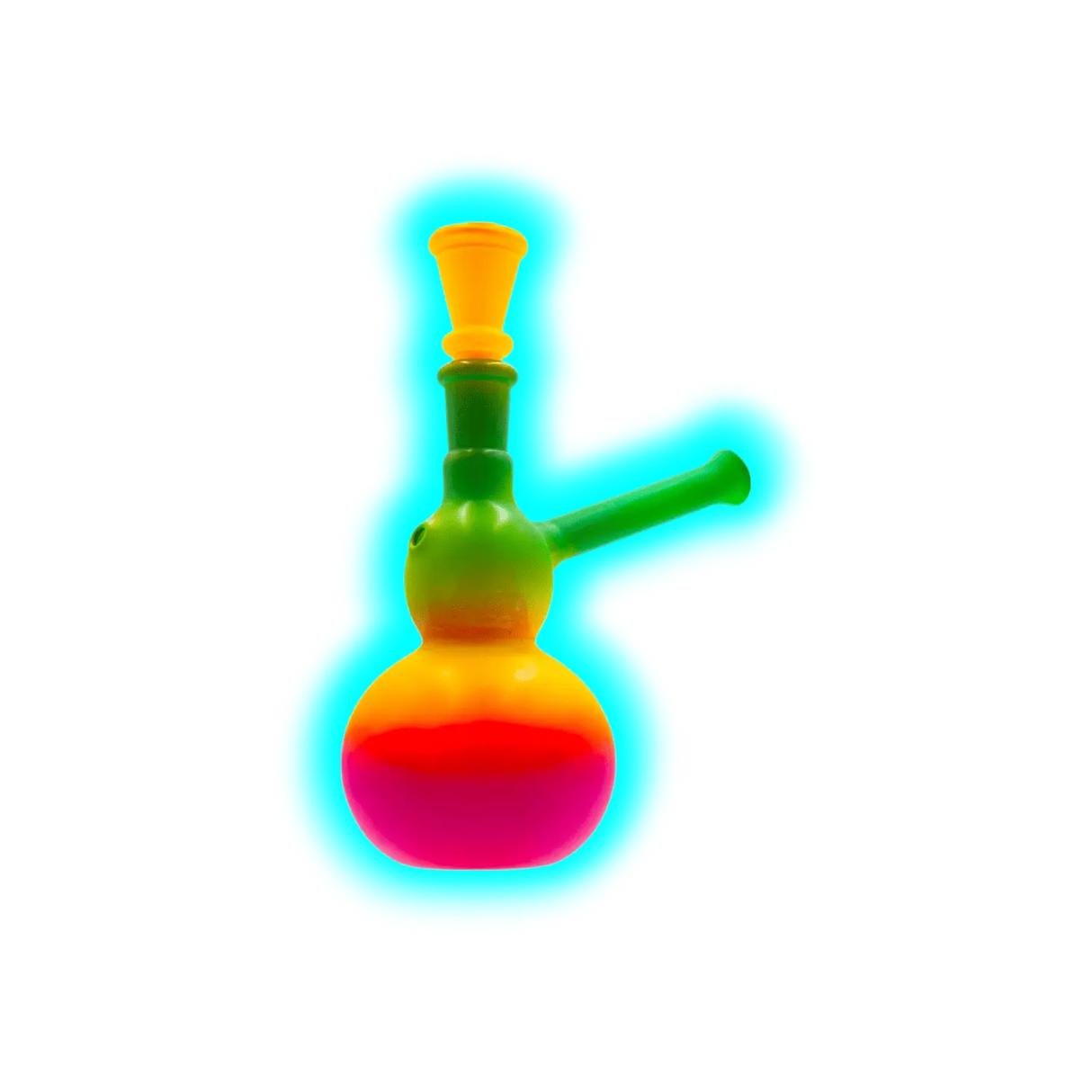 Rainbow Glass Bong 14cm