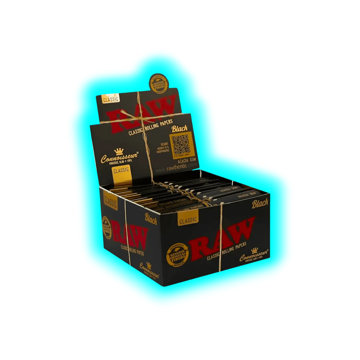 Raw Black Connoisseur King Size With Filters Box 24pcs