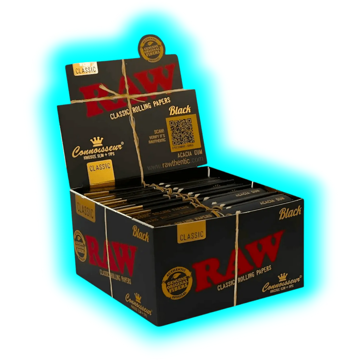 Raw Black Connoisseur King Size With Filters Box 24pcs