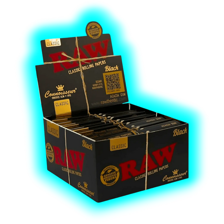 Raw Black Connoisseur King Size With Filters Box 24pcs