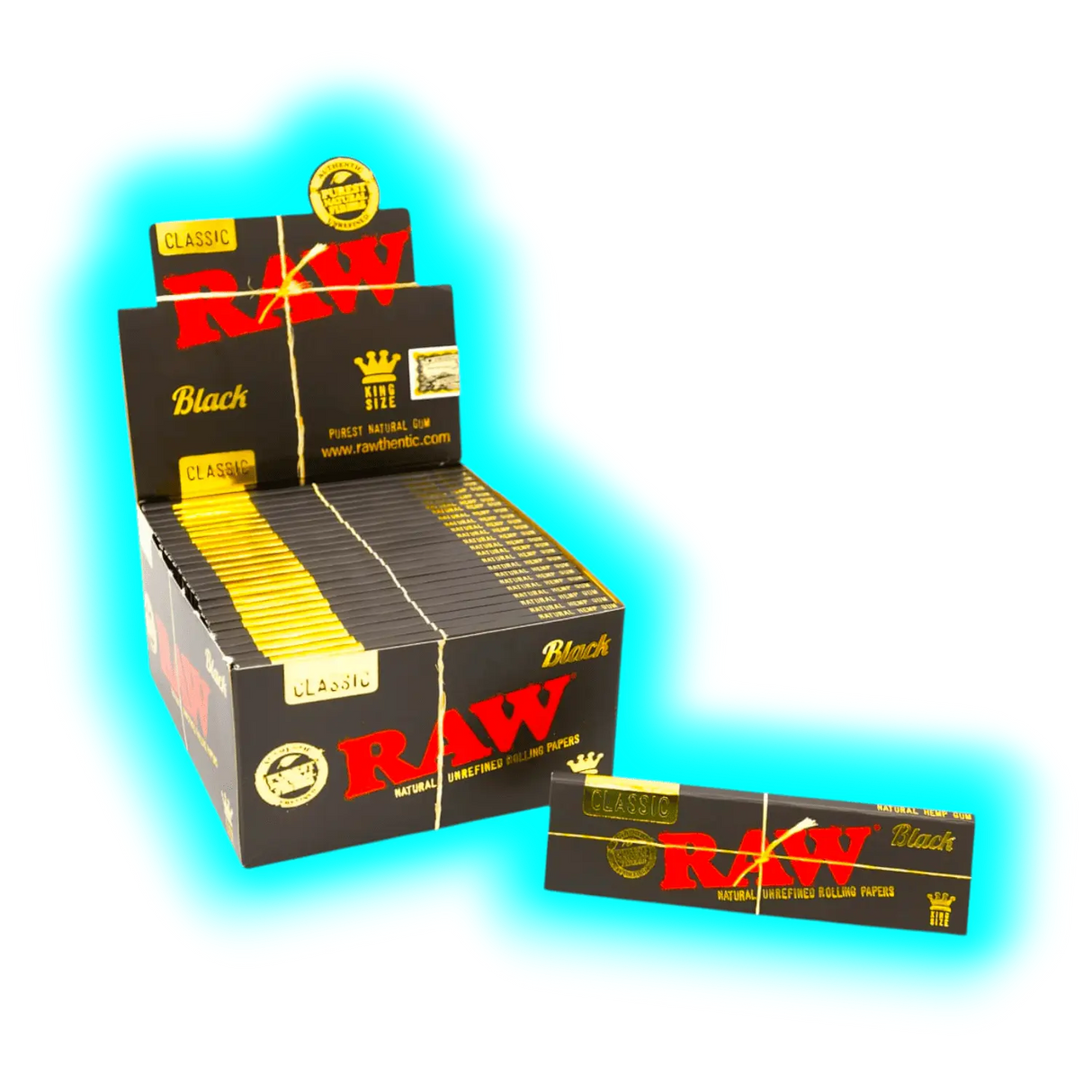 RAW Black Papers King Size Extra Fine Box