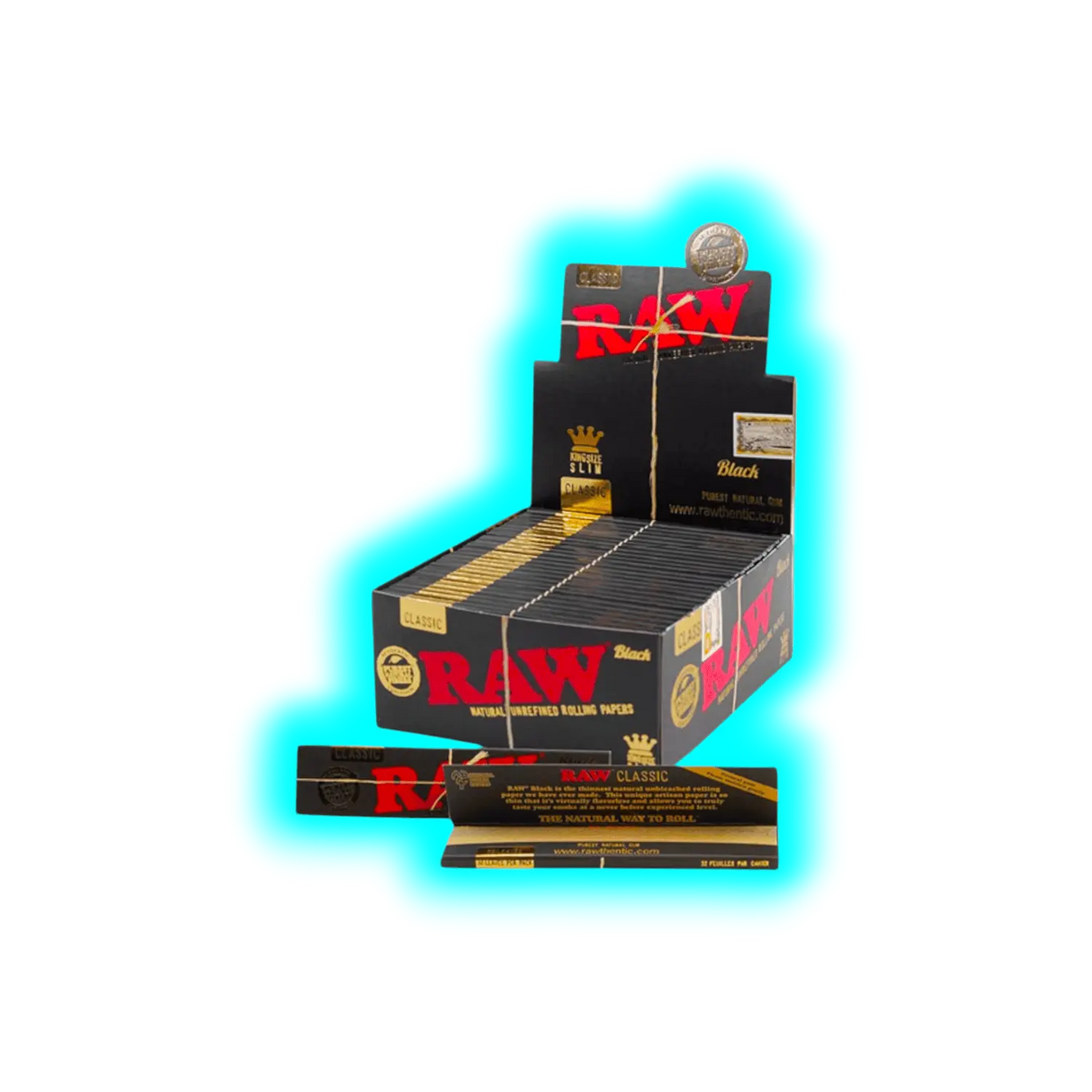 RAW Black Papers King Size Slim Extra Fine Box