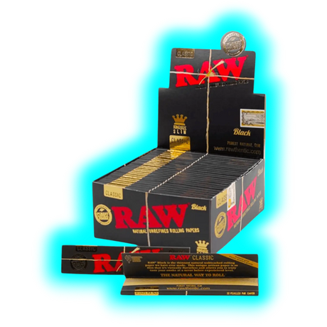 RAW Black Papers King Size Slim Extra Fine Box