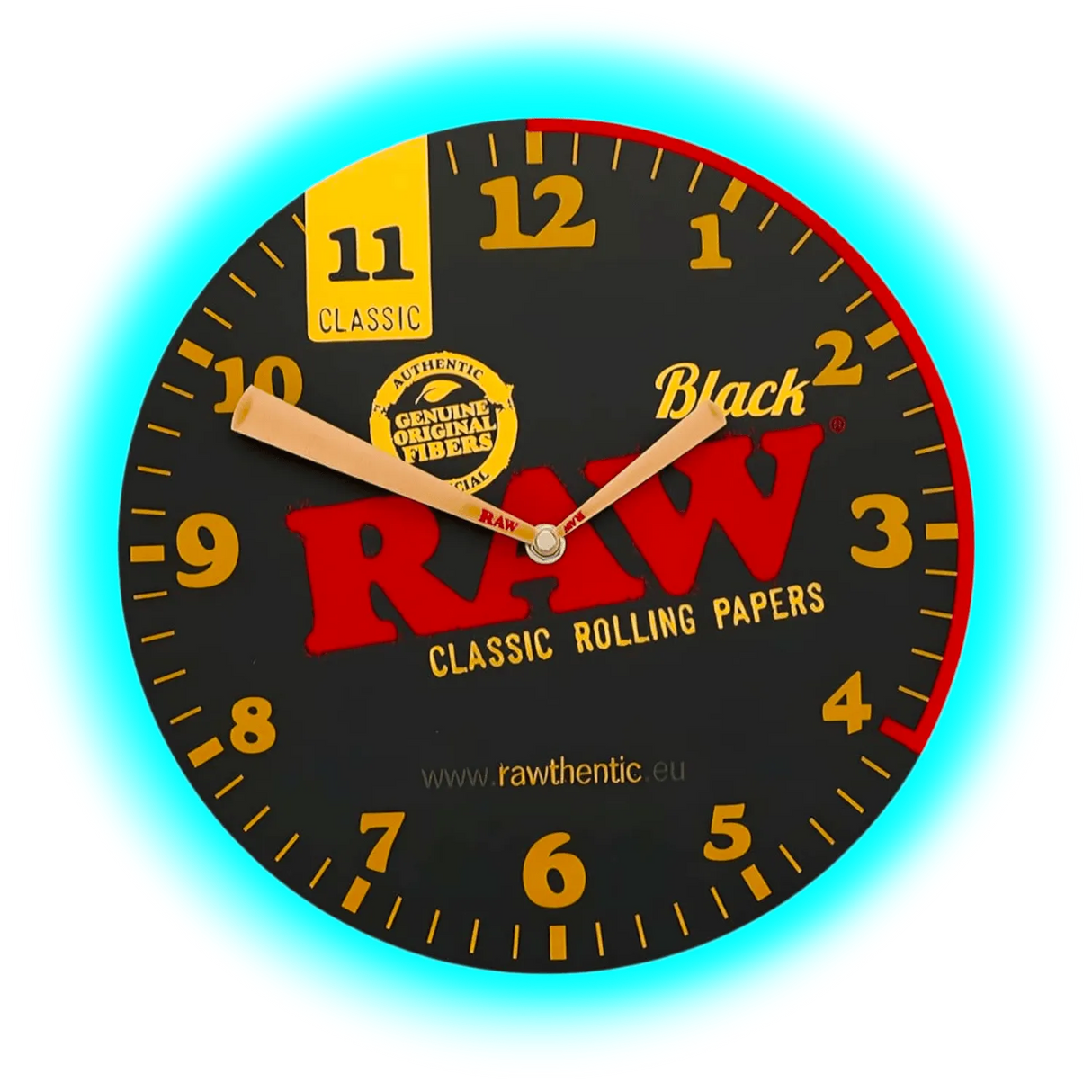 Raw Black Wall Clock 30cm