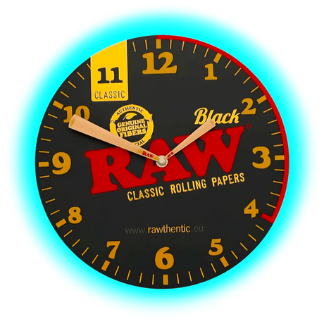 Raw Black Wall Clock 30cm