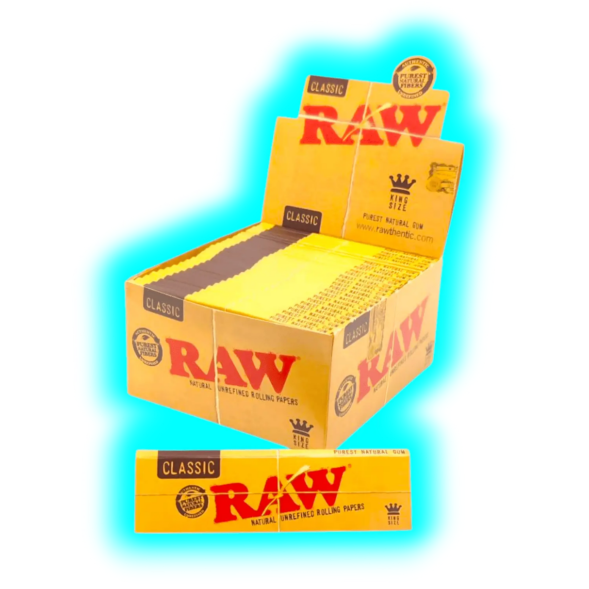 RAW Classic Kingsize Papers Display 50pcs