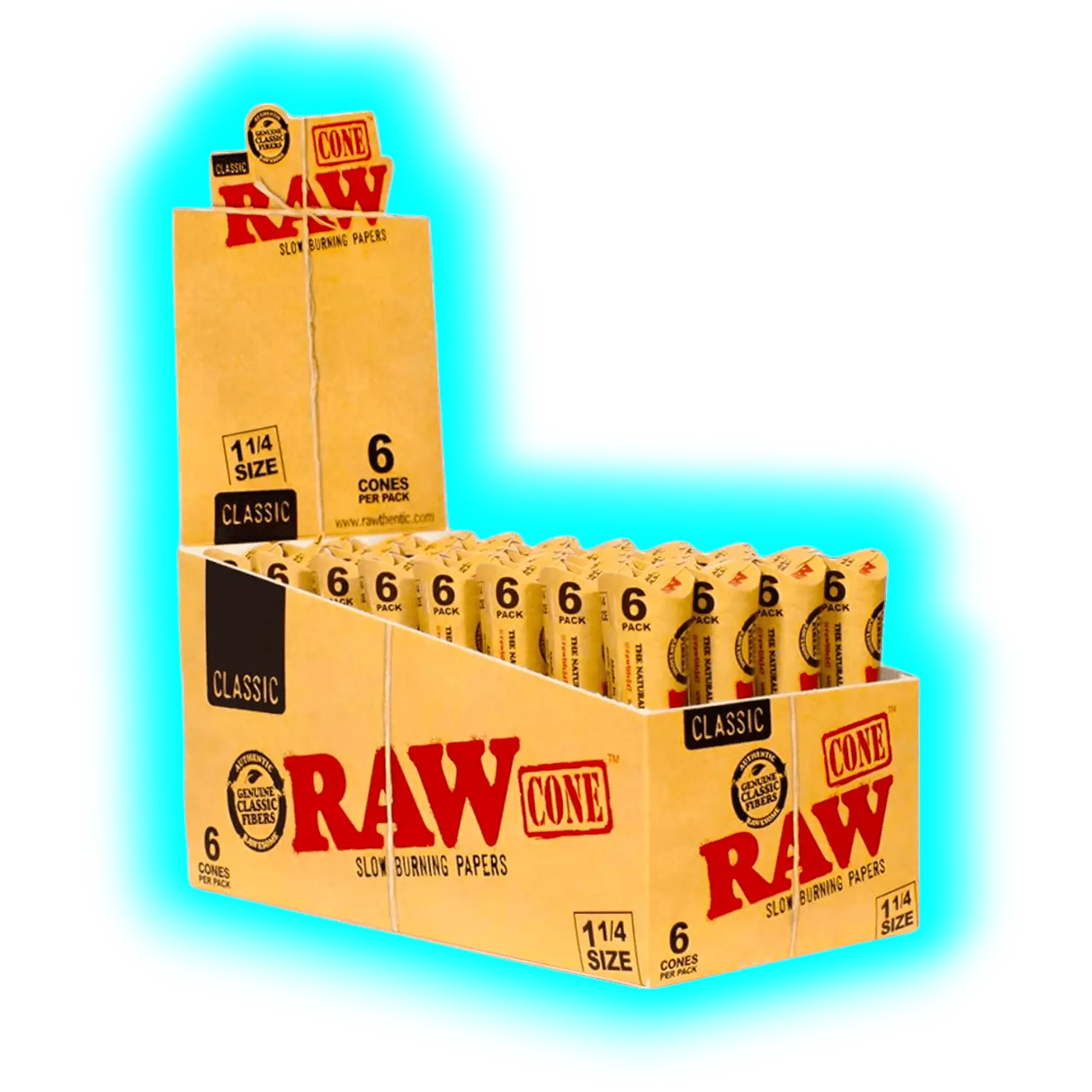 RAW Cone 1 1/4 6pcs