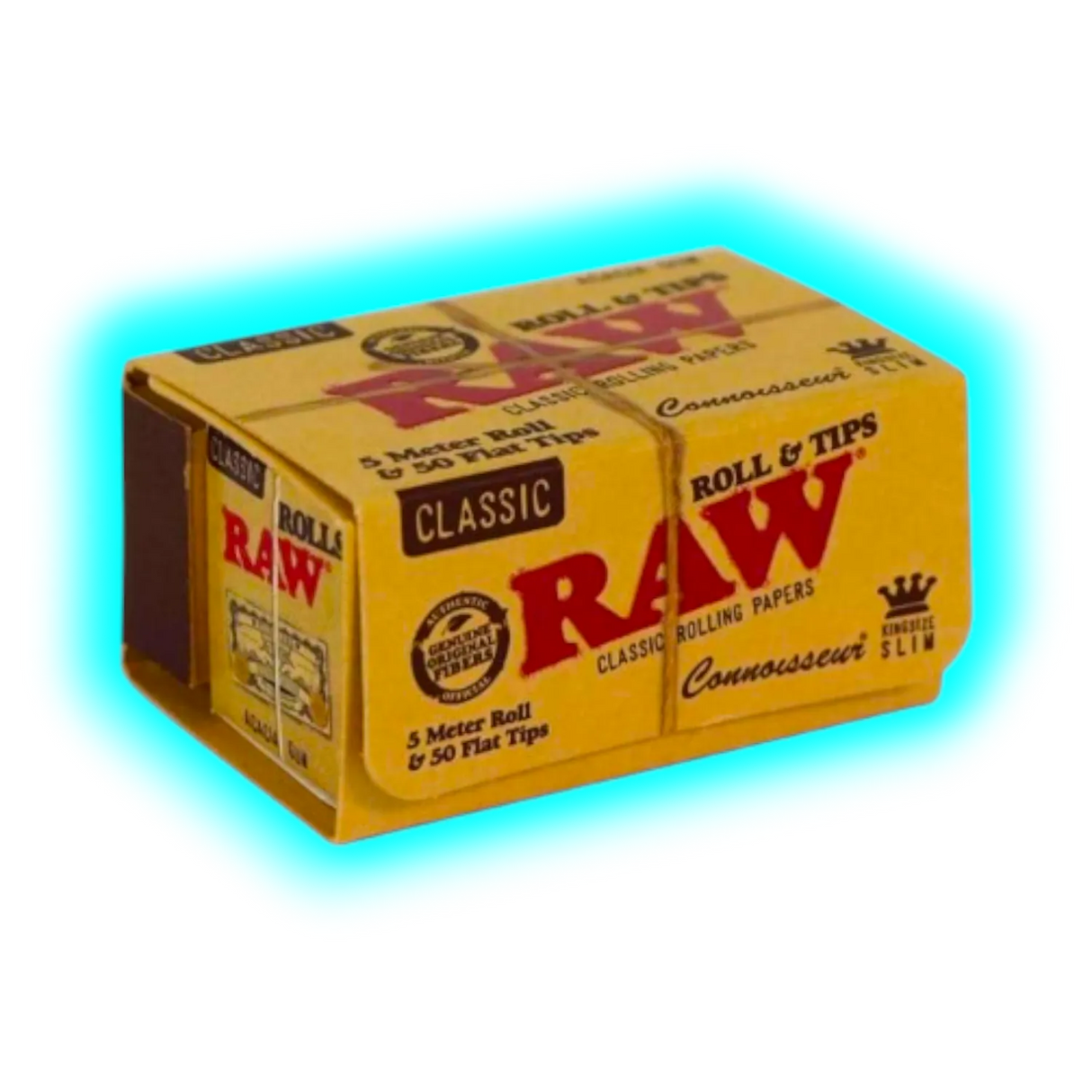 RAW Connoisseur Rolls 5m + 50 Perforated Tips