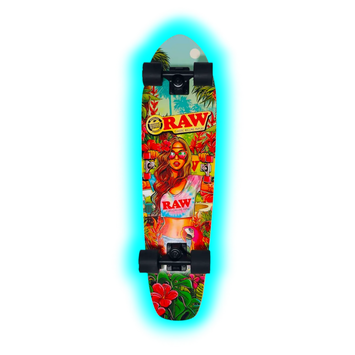 RAW Cruser Skateboard Brazil Girl