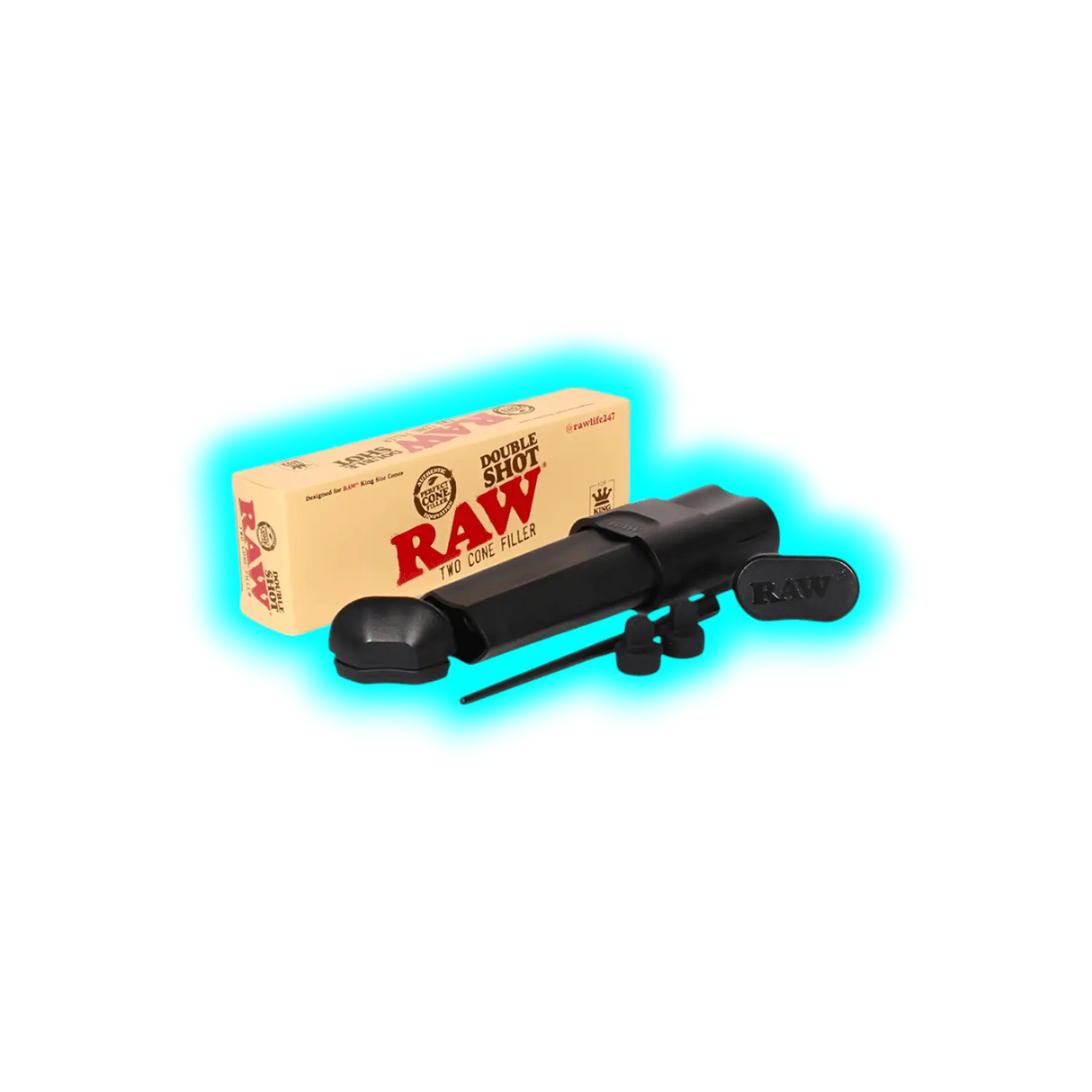 Raw Double Shot King Size Two Cone Filler Case