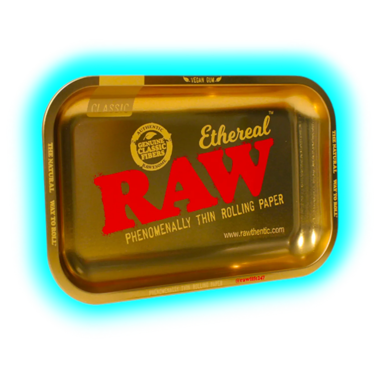 RAW Ethereal Rolling Tray M Gold 175 x 275mm