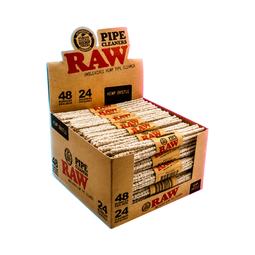 RAW Pipe Cleaner Bundle BOX 48pcs Hemp Bristle