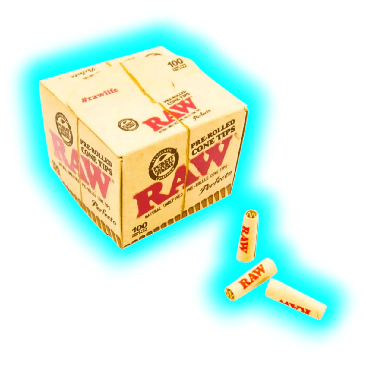 RAW Pre-Rolled Cone Tips Perfecto 100Stk.