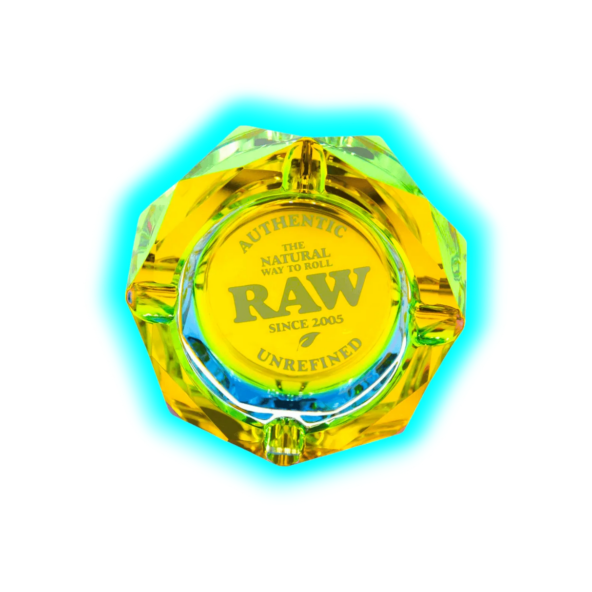 RAW Rainbow Glass Ashtray