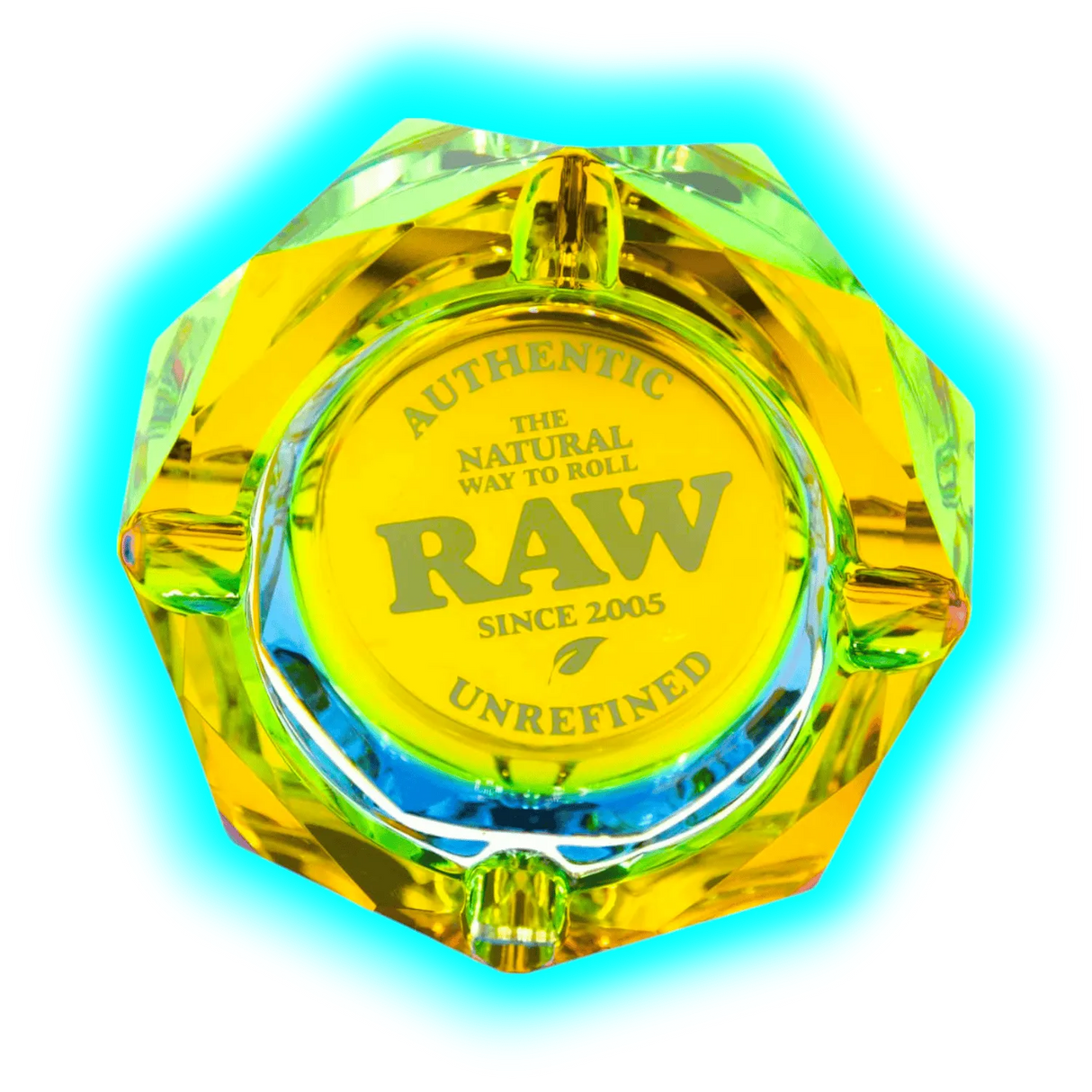 RAW Rainbow Glass Ashtray