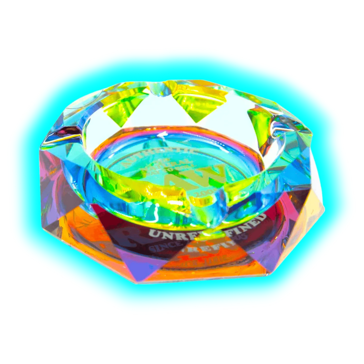 RAW Rainbow Glass Ashtray