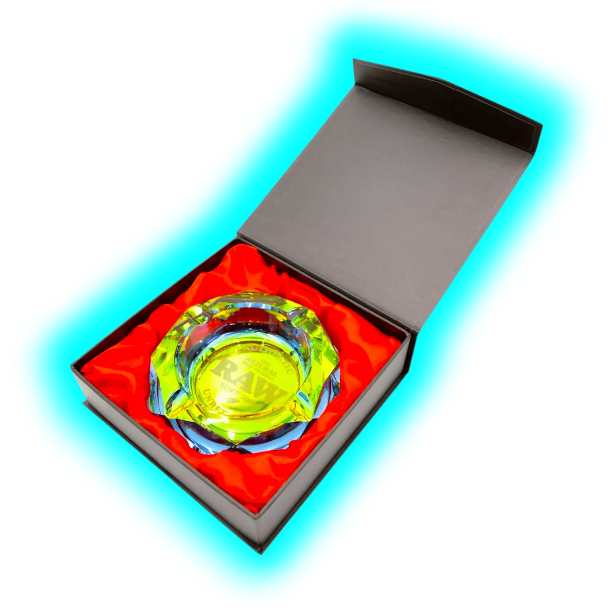 RAW Rainbow Glass Ashtray