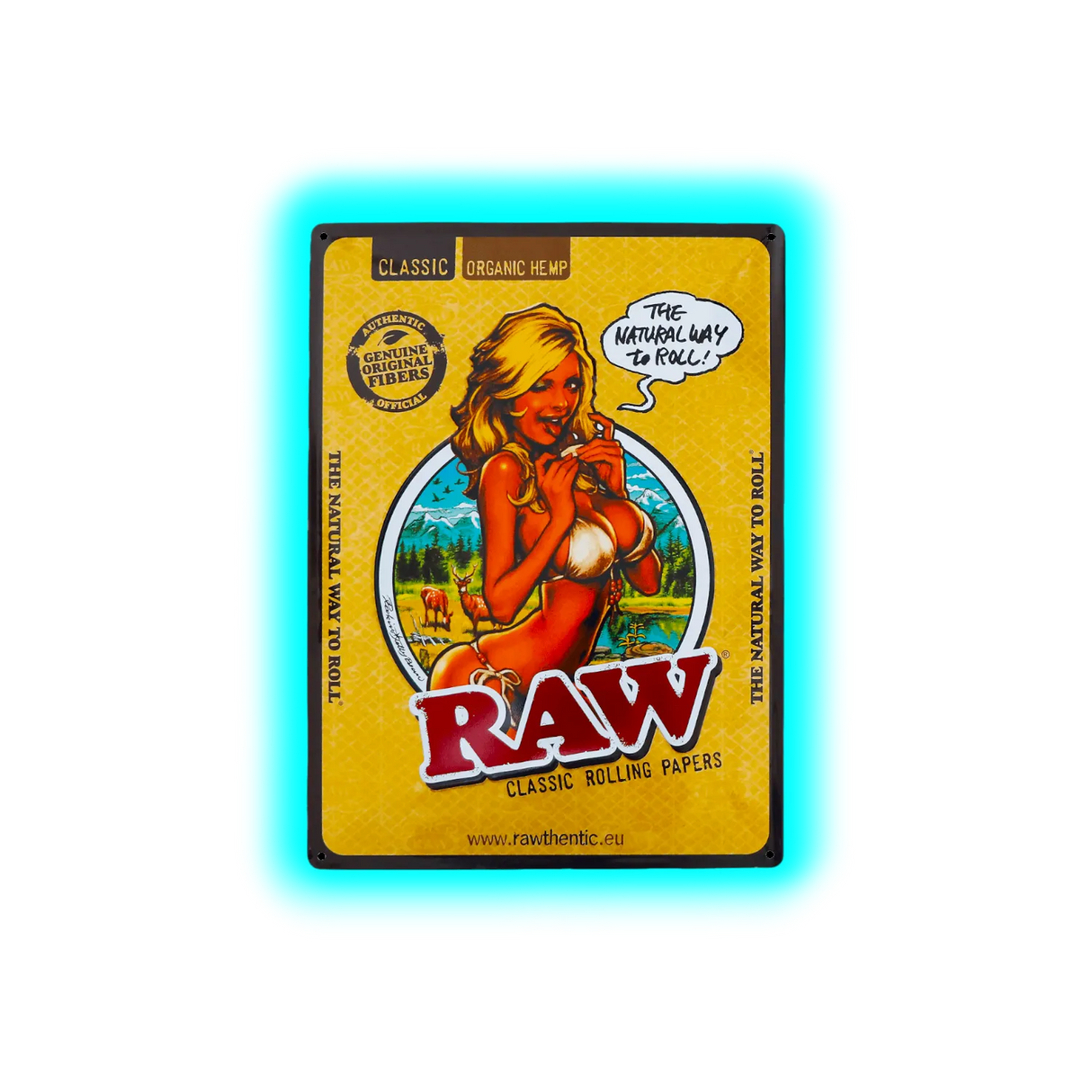 RAW Retro Tin Sign RJB