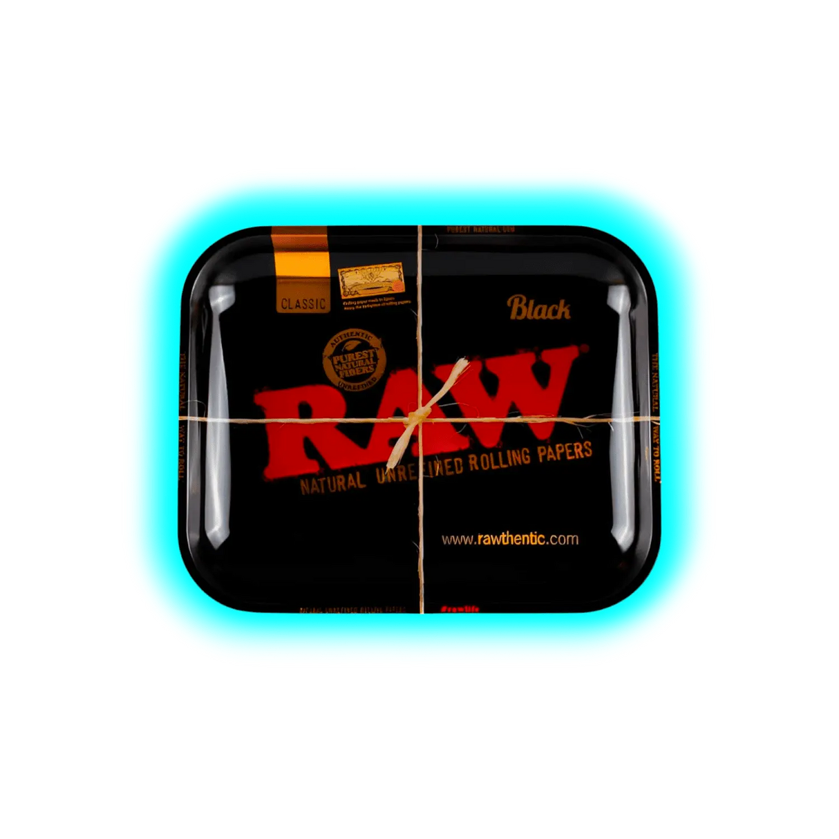 RAW Rolling Tray M Black Metal 175 x 275mm